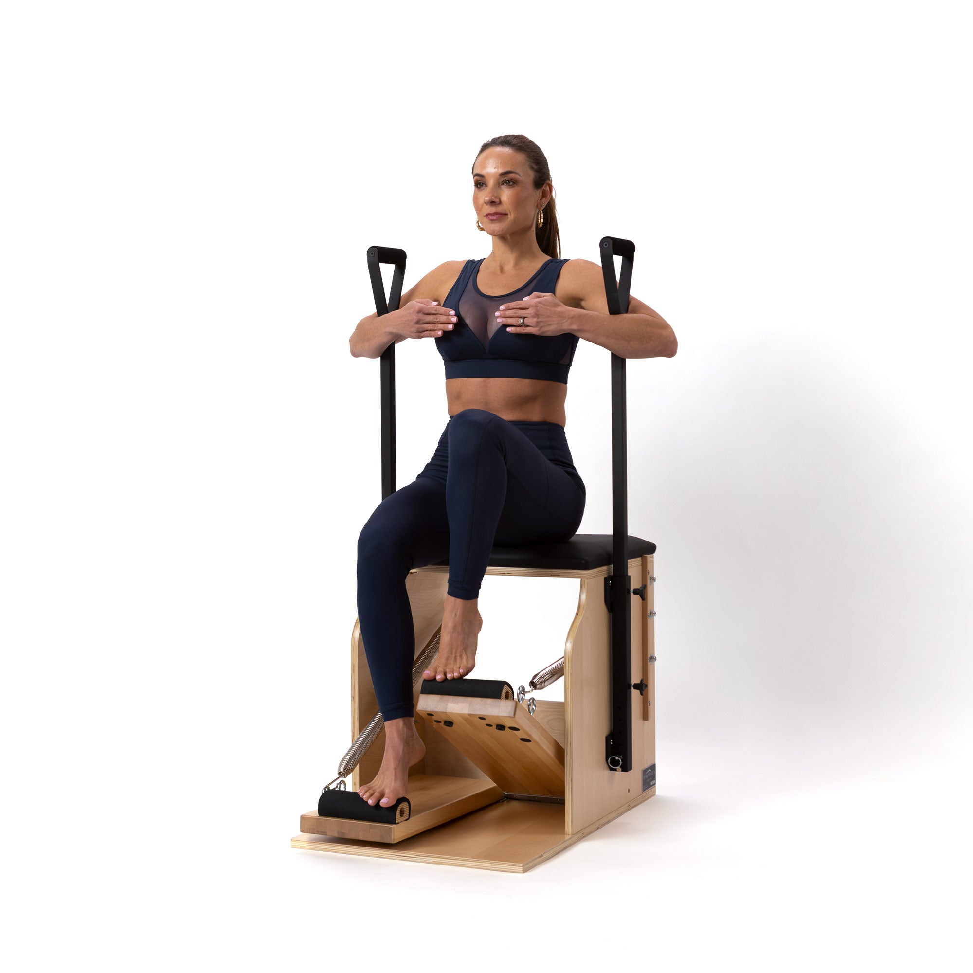 Artistry® Split Pedal Low Chair with Handles & Brackets – Peak Pilates