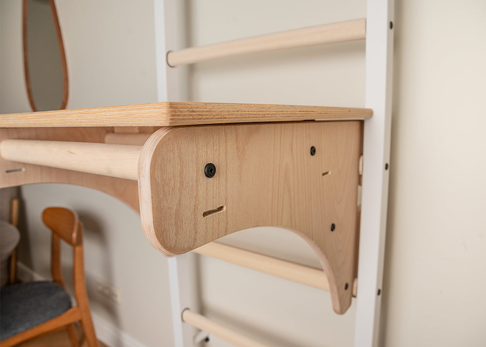 BenchK 712 Swedish Ladder with Pull-Up Bar and Bench Top