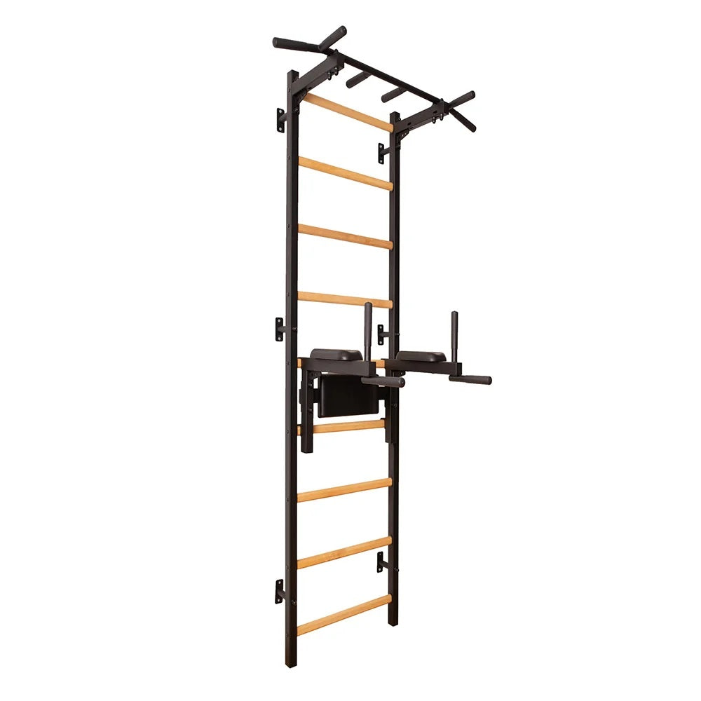 BenchK 722 Swedish Ladder with Pull-Up Bar and Dip Bar