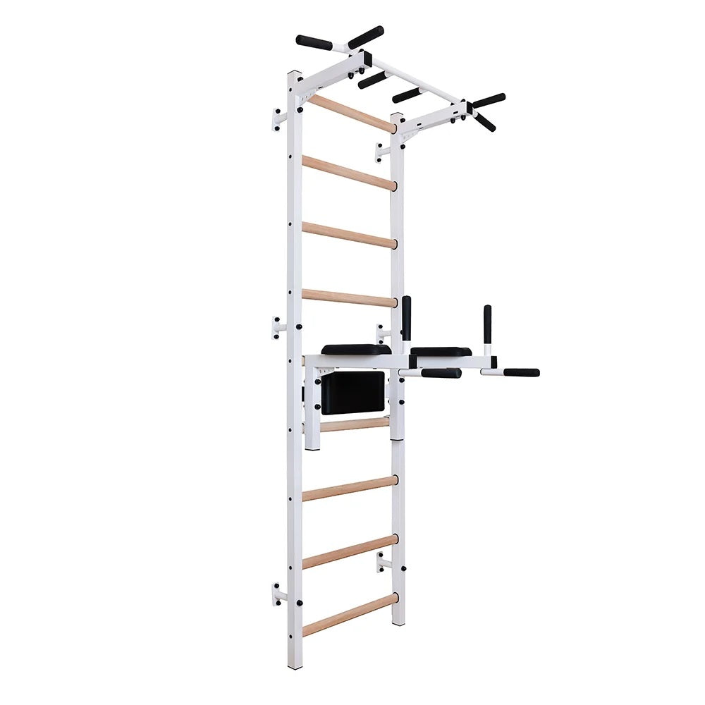 BenchK 722 Swedish Ladder with Pull-Up Bar and Dip Bar