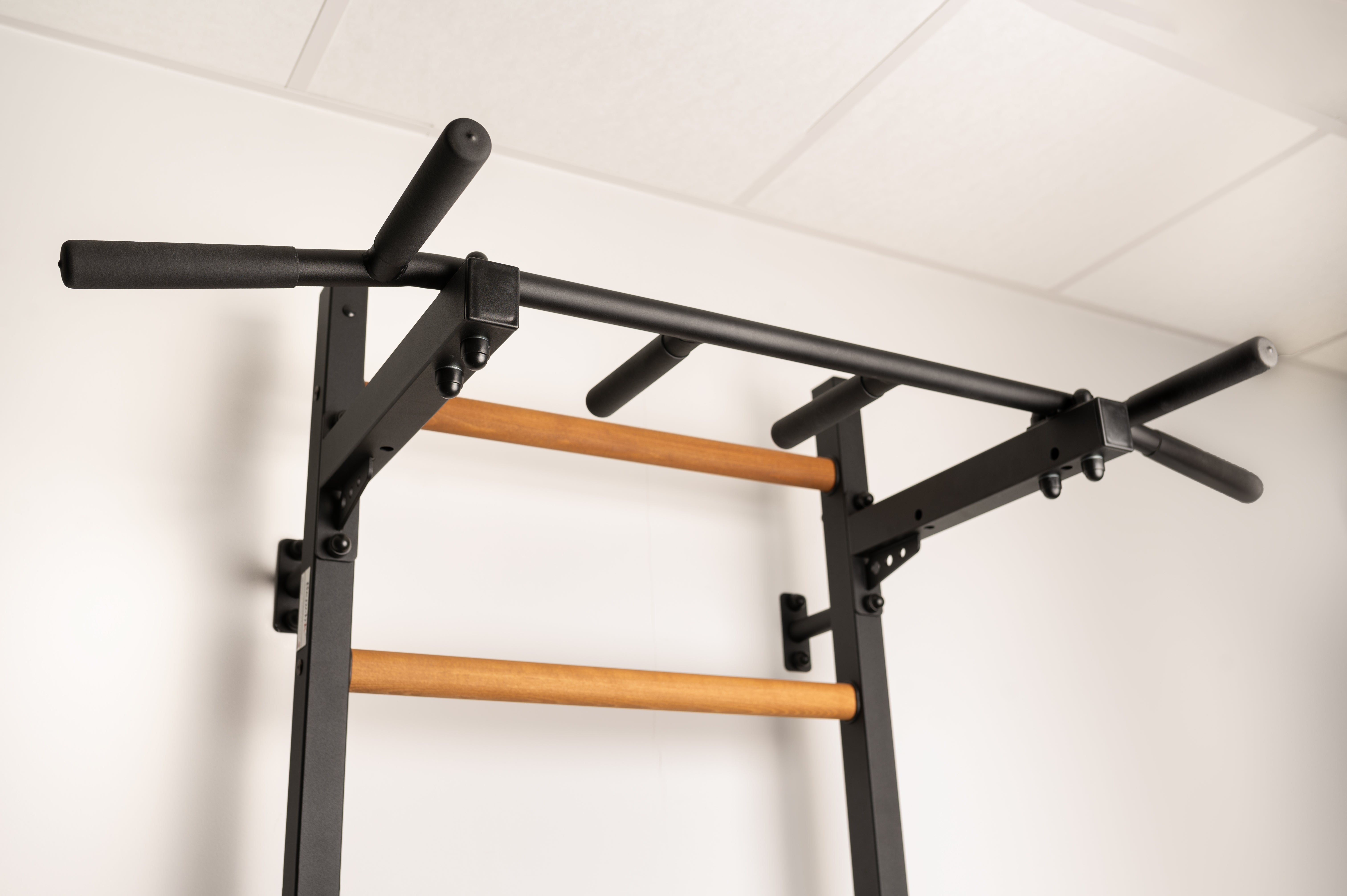 BenchK 722 Swedish Ladder with Pull-Up Bar and Dip Bar