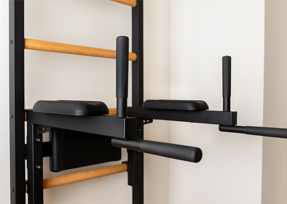 BenchK 722 Swedish Ladder with Pull-Up Bar and Dip Bar